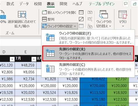 Excelの見やすさをアップ！ ウィンドウ枠の固定方法と解除のや …