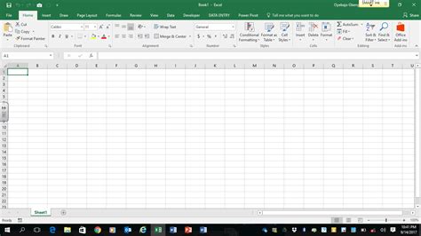 Excel 2016 Getting Started with Excel