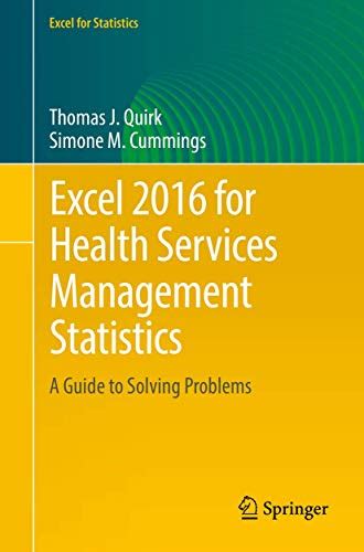 Excel 2016 for health services management statistics a guide to solving problems excel for statistics. - Bizhub pro c5501 parts guide manual.