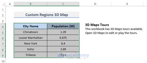 Excel 3d maps custom regions.  Unlock advanced data visualization by customizing regions ...