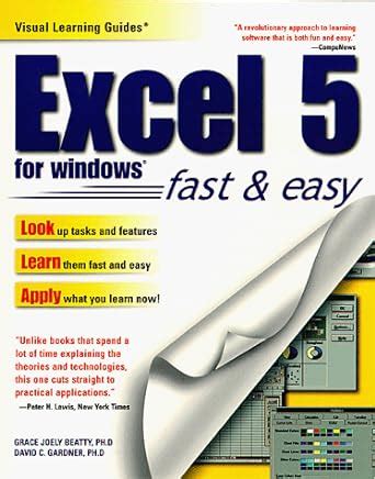 Excel 5 for windows the visual learning guide prima visual learning guide. - Manuale di servizio di beocenter 9000.