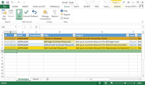 Excel Addin to Connect with Mailchimp