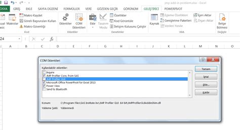 Excel COM Add-in (JPM