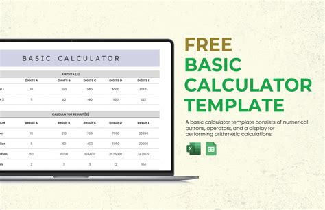 Excel Calculator Template 6+ Free Excel Documents Download Free