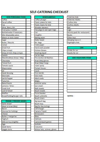 Excel Catering Checklist Template Templates2 Resume Examples