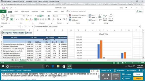 Excel Chapter 2 Simulation Exam Orlando Area Job Fair Job Drop