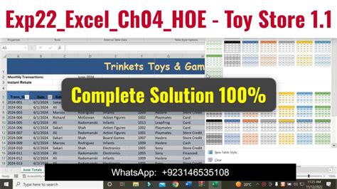 Excel Chapter 4 Handson Exercise 4 Simulation for MyITLab for Office