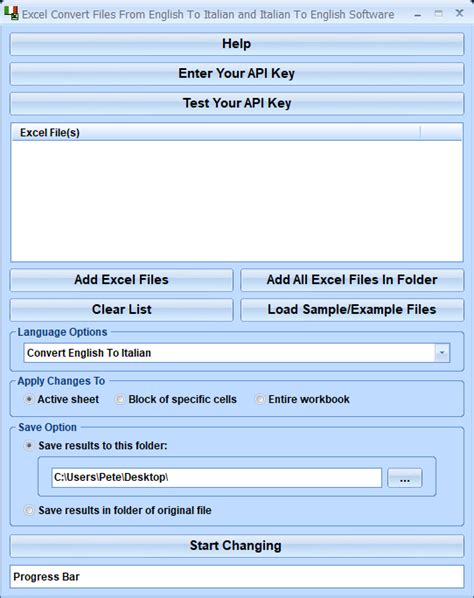 Excel Convert Files From English To Italian and Italian To English Software