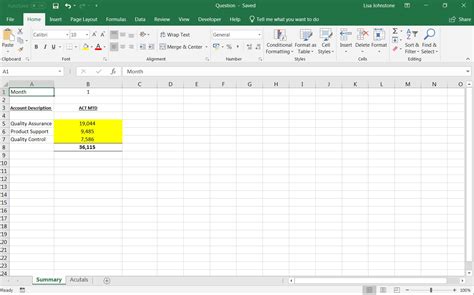 Excel Create A Summary Using A Drop Down Obtaining Data From Another