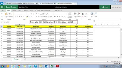 Excel Editor on-line gratuitamente