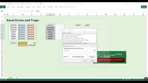 Excel Errors and Traps YouTube
