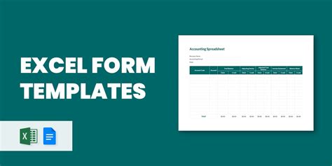 Excel Form Template 12+ Excel Document Downloads