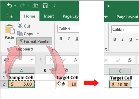Excel Format Painter Copy Formatting Between Cells