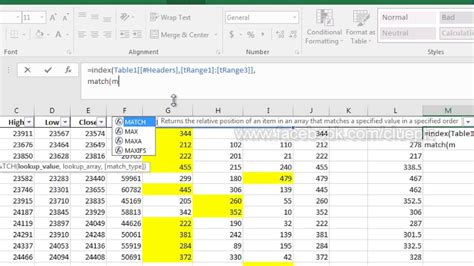 Excel Lookup Column With Max Row Values YouTube