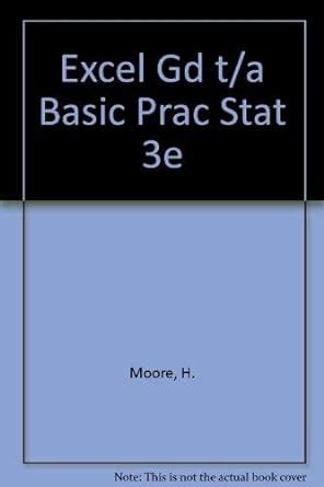 Excel Manual For Moores The Basic Practice Of Statistics
