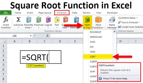 Excel Math 4416 Square Root Day