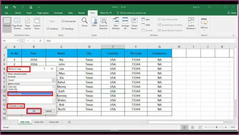 Excel Move Or Copy Worksheet Shortcut Worksheet Resume Examples