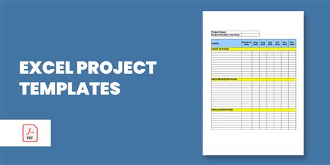 Excel Project Template 16+ Excel Documents Download Free & Premium