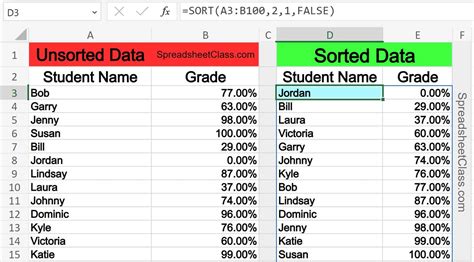 Excel Sort/ Sort Sheet/Sort Range YouTube