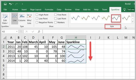 Excel Sparklines How To Insert Change And Use