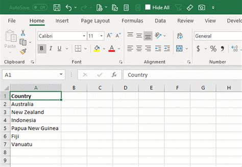 Excel Spreadsheet Data Types
