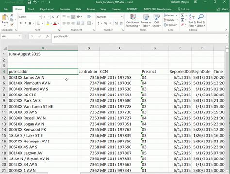 Excel Spreadsheet Pivot Table with regard to Data Journalism Training