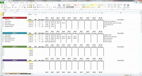 Excel Spreadsheet Templates For Tracking Training Tracking Spreadshee
