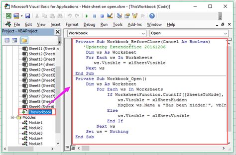 Excel VBA Events 6 Worksheet Deactivate Hide current sheet when