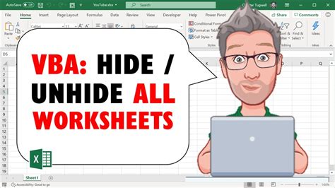 Excel VBA Hide/Unhide Worksheets YouTube