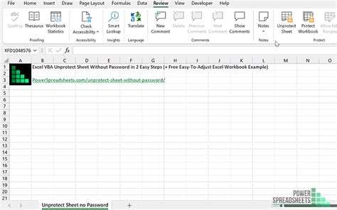 Excel VBA Unprotect Workbook without Password (2 Examples)