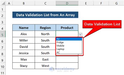 Excel Vba Select Value From Data Validation List
