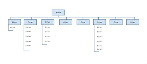 Excel Website Site Map Template Master Template