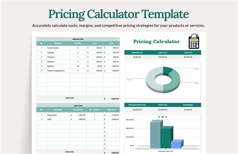 Excel calculator template. .  ...