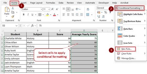 Excel conditional formatting based on text in another cell.  The selected range may conta...