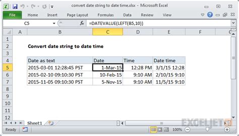 Excel convert date to iso 8601.  The formula is: Convert Time & Date to ...