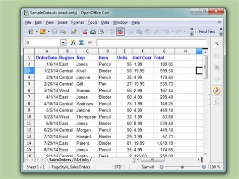Excel database. 