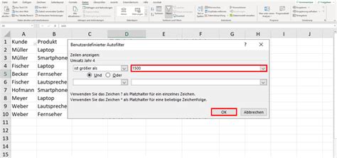 Excel daten in gefilterte tabelle einfügen