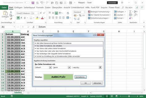 Excel datum(jahr automatisch ergänzen)