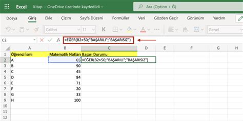 Excel formülü: # BOŞ! hata.