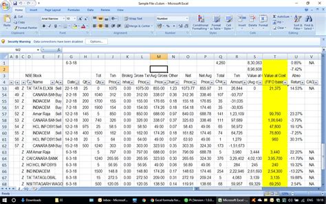 Excel formula for calculating the Cost Value on FIFO basis Solutions
