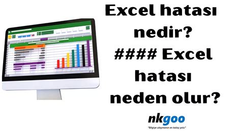 Excel hatası nedir