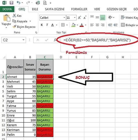 Excel nasıl yazılır