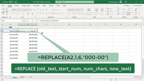 Excel replace text with blank.  It replaces part of a text string with other, based on the nu...