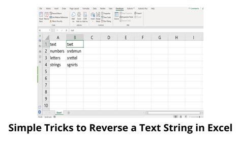 Excel reverse string