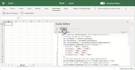 Excel scripts examples.  Jun 23, 2025 · Office Scripts is a feature in...