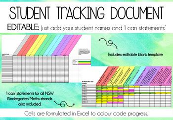 Excel student progress tracker template neatnsa