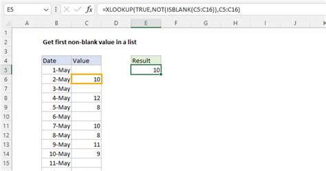 Excel value above.  Re: Formula to find first non-blank value above in adjacent co...