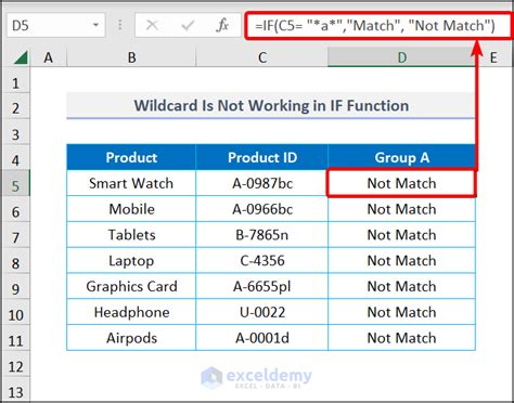 Excel wildcard not working.  If your version of Excel does not support XLOOKUP, read how...