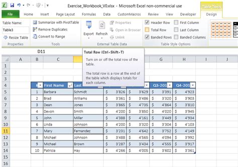 ExcelMadeEasy Total row max number in Excel