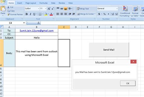 ExcelVBA Send a Simple Mail From MS Outlook Using Excel ExcelMacro